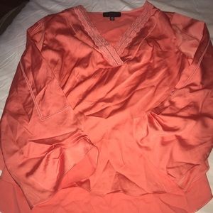 Peach 3/4 sleeve XL Blouse